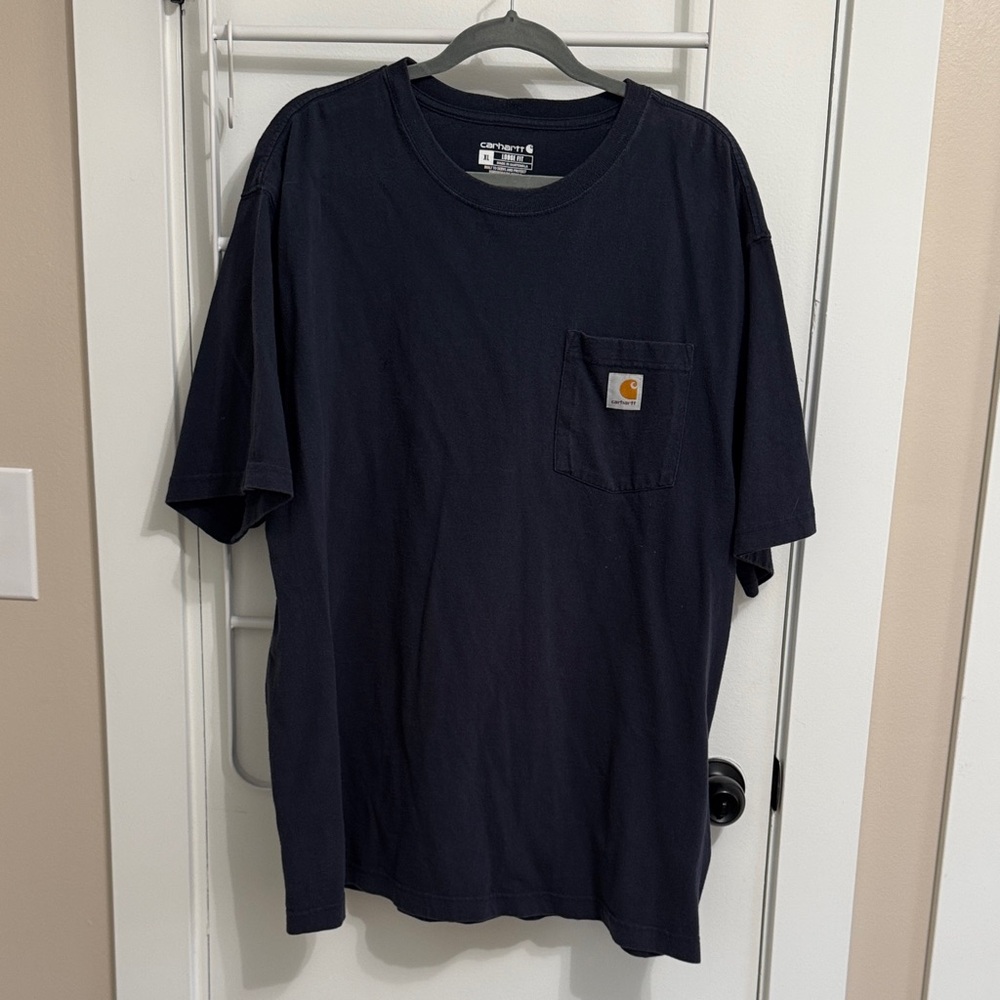 Carhartt Men's Dark Blue Short Sleeve Tee